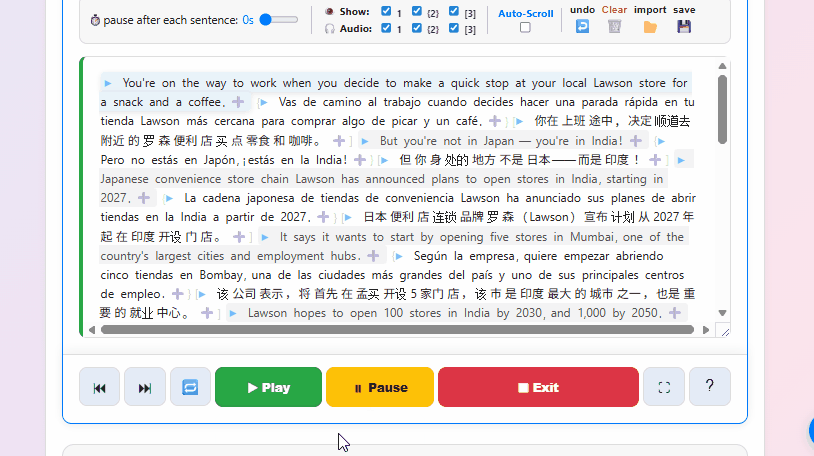 Code-Switch Reader in Action